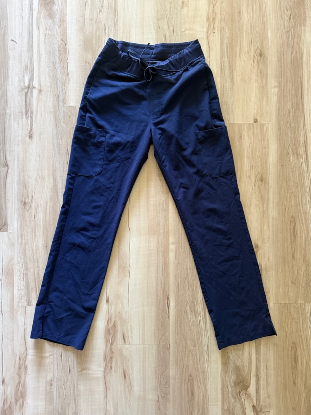 Mandala Navy Drawstring Scrub Pants